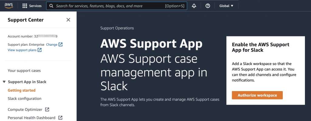 AWS Support App In Slack And Task Running